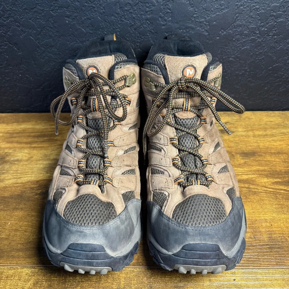 Merrell Moab 2 Mid J06051W Earth Suede Waterproof Hiking Boots Mens 13 Wide